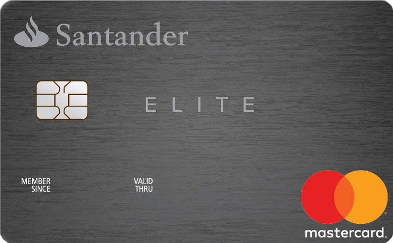 Imagem do cartão Santander Elite Pontos Mastercard