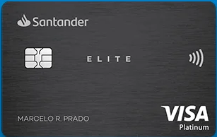 Imagem do cartão Santander Elite Cashback Visa