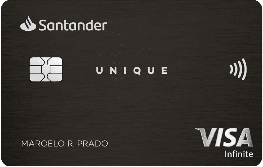 Imagem do cartão Santander Unique Cashback Visa