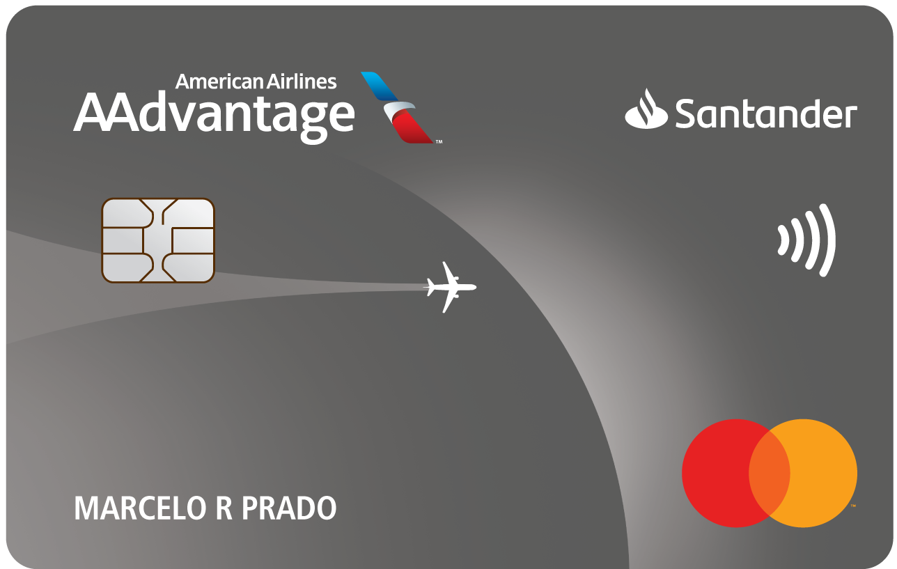 Imagem do cartão Santander AAdvantage Platinum