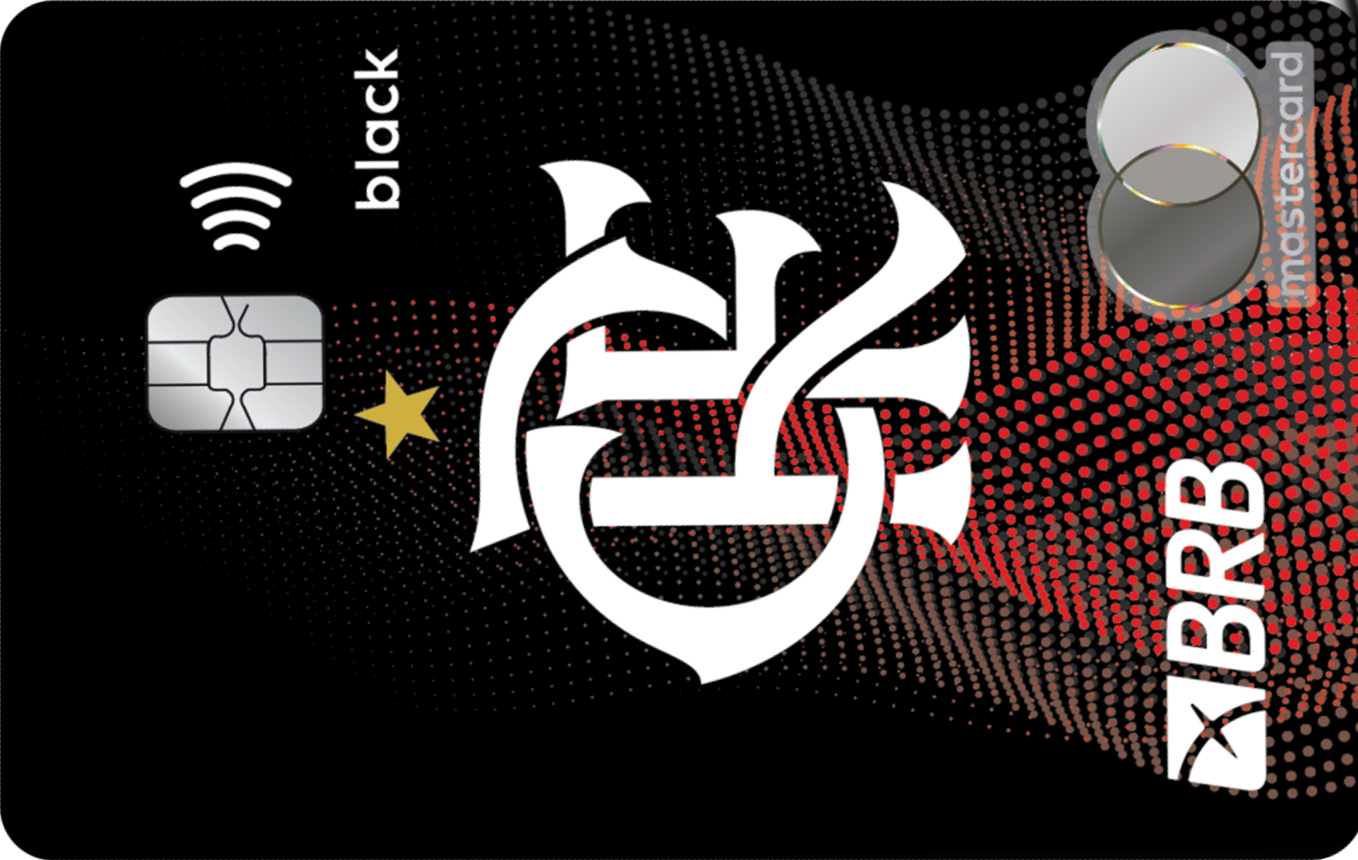 Imagem do cartão Flamengo Mastercard Black