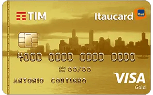 Imagem do cartão TIM Visa Gold