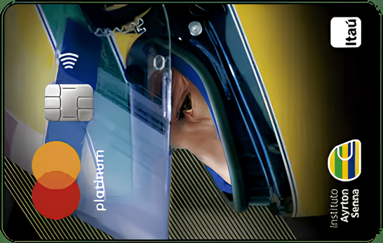 Imagem do cartão Instituto Ayrton Senna Mastercard Platinum