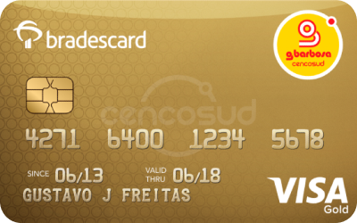 Imagem do cartão Cencosud GBarbosa Visa Gold